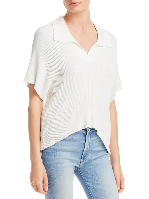 Dakota SS Womens Collar V-Neck Sweater