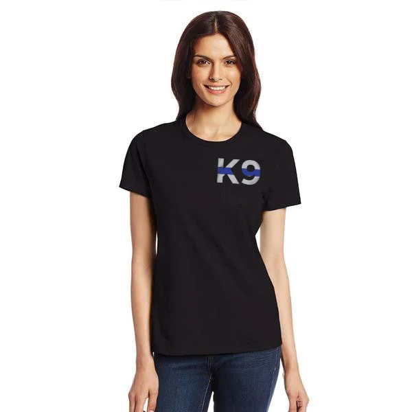 Slim Fit Women's Shirt - K9 Thin Blue Line