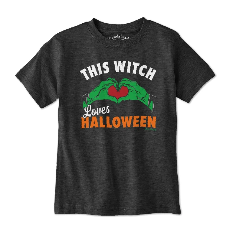 This Witch Loves Halloween Youth T-Shirt