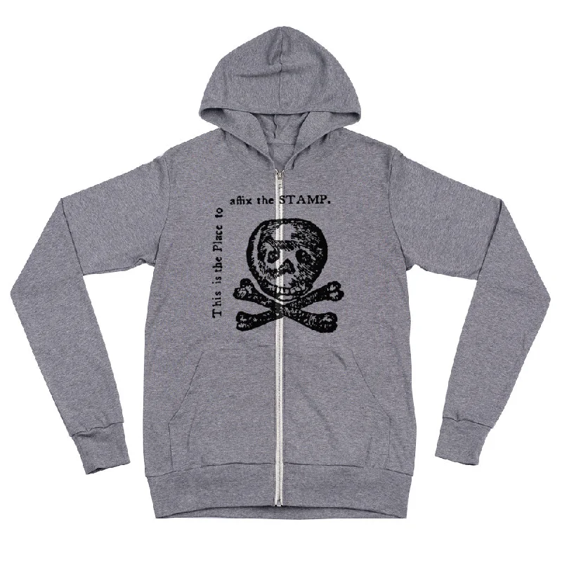 Stamp Act Unisex Tri-Blend Lightweight Zip Hoodie