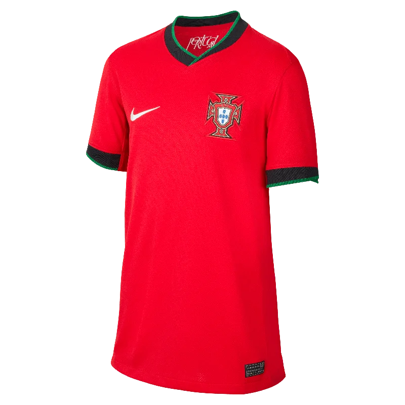 Nike Youth Portugal (Men's Team) Stadium Home Dri-FIT Soccer Replica Jersey 24/25