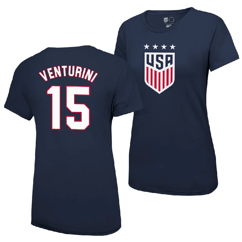 Tisha Venturini 1999 USWNT 4 Star Women's T-Shirt