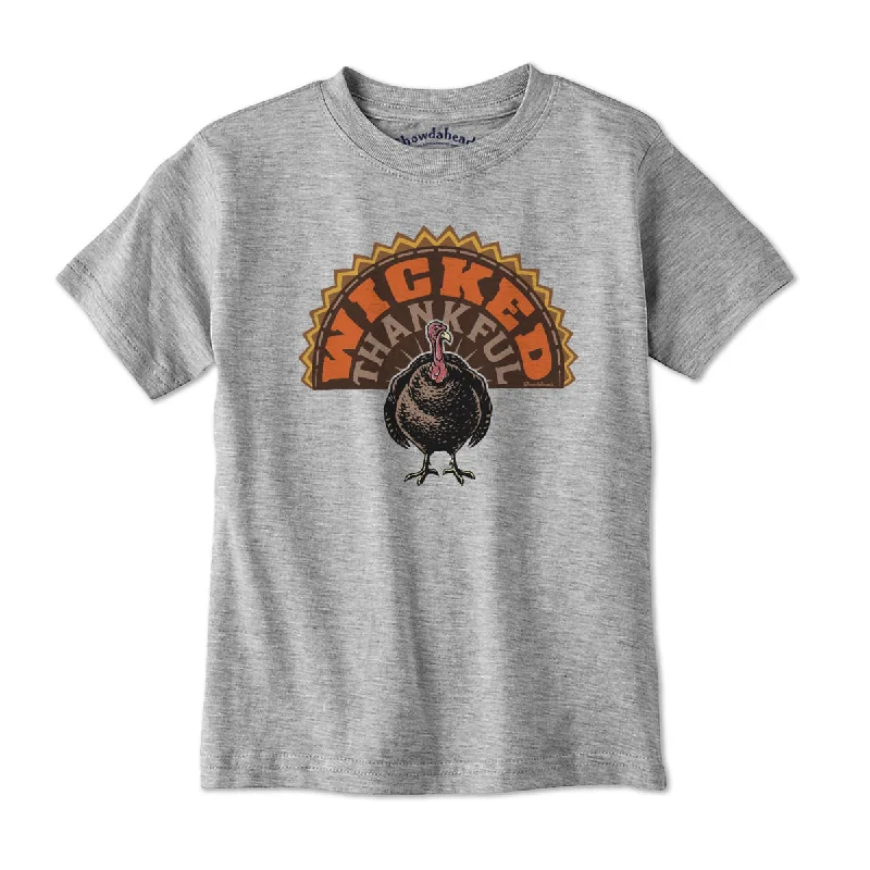 Wicked Thankful Turkey Tail Youth T-Shirt