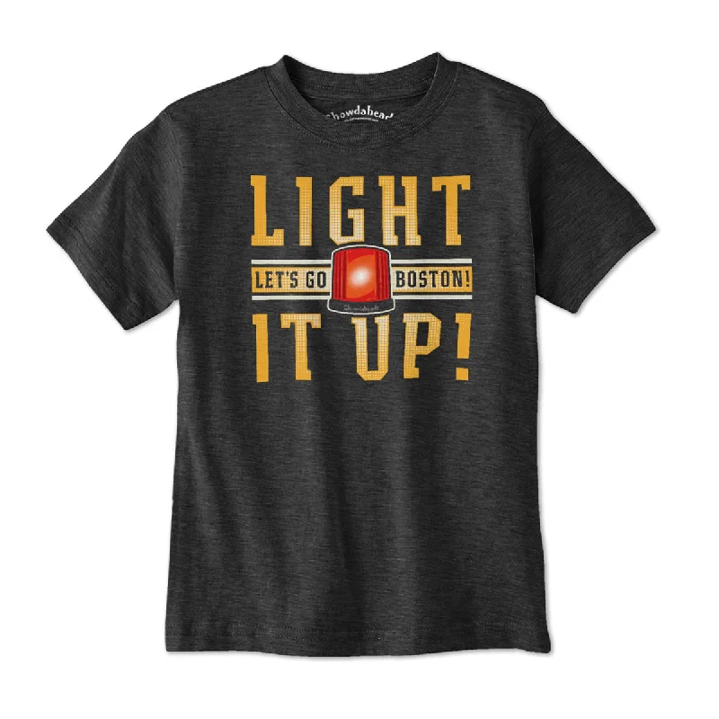 Light It Up Boston Hockey Youth T-Shirt