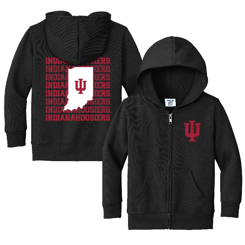 Indiana Hoosiers Retro Toddler Full-Zip Sweatshirt