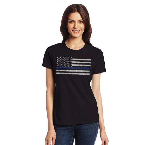 Women's Slim Fit Shirt - Thin Blue Line Classic