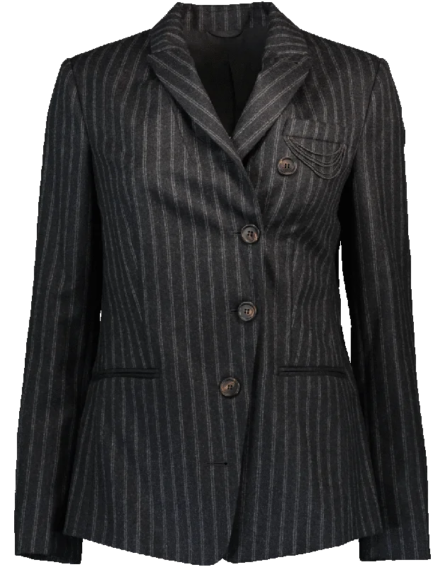 Double Pinstripe Jacket