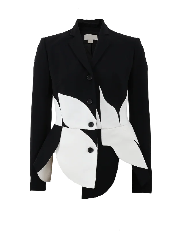 Peplum Button Front Jacket