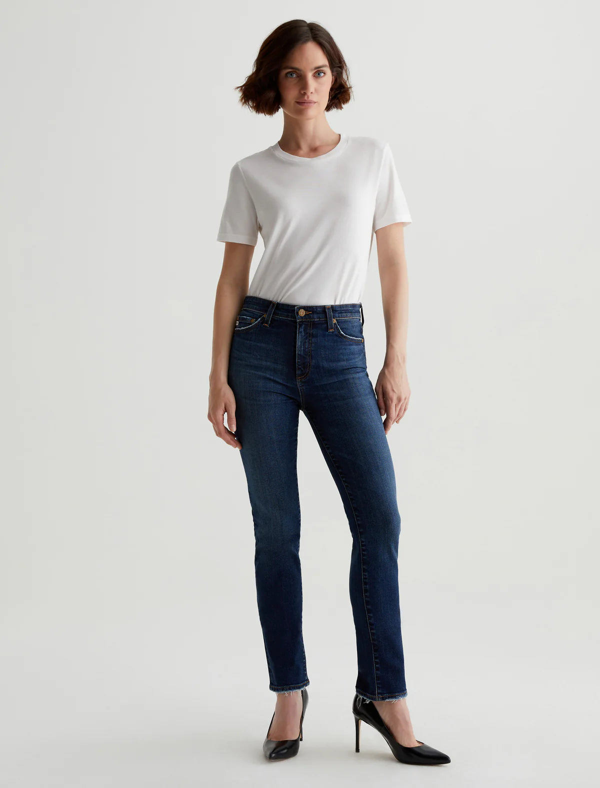 AG Jeans - Mari Extended Mid-Rise Slim Straight