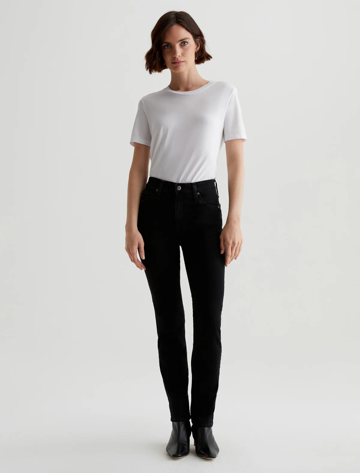 AG Jeans - Mari Mid-Rise Slim Straight