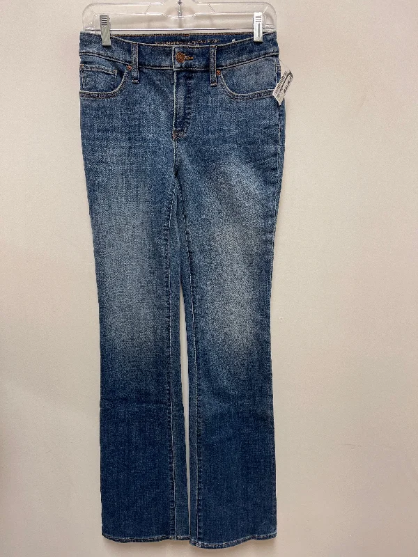 Jeans Flared By Chicos In Blue Denim, Size: 0