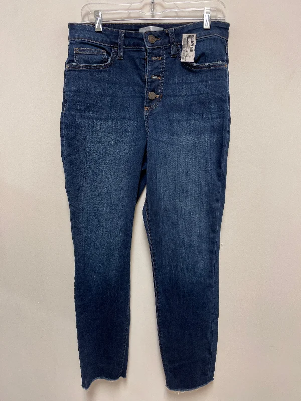 Jeans Skinny By Lc Lauren Conrad In Blue Denim, Size: 10