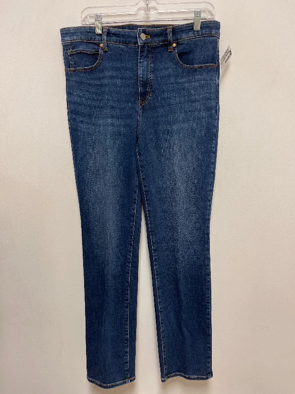 Jeans Straight By Talbots In Blue Denim, Size: 10