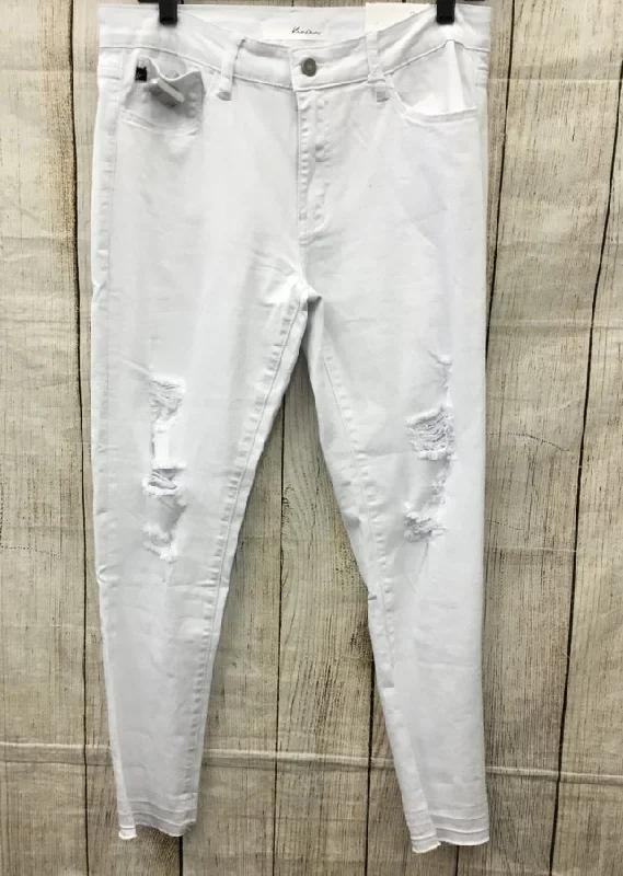 Kancan White Distressed Denim