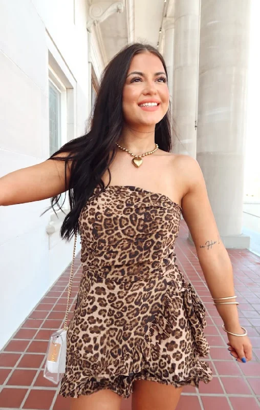 Valerie Leopard Romper