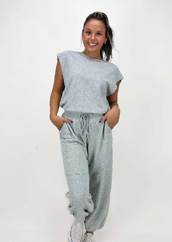 Jones Jumpsuit - Heather Grey