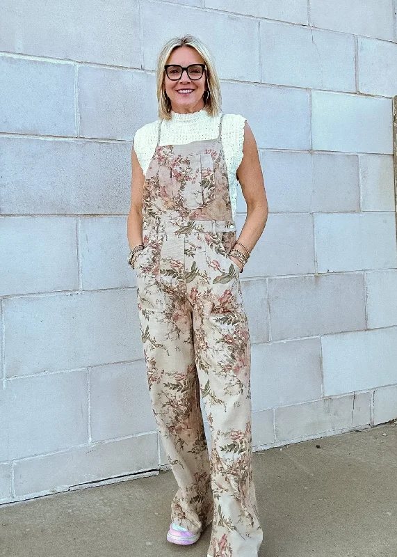 Amanda Floral Overalls