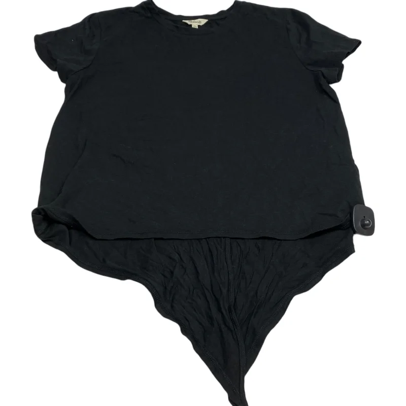 Top Short Sleeve Basic By Madewell In Black, Size: L