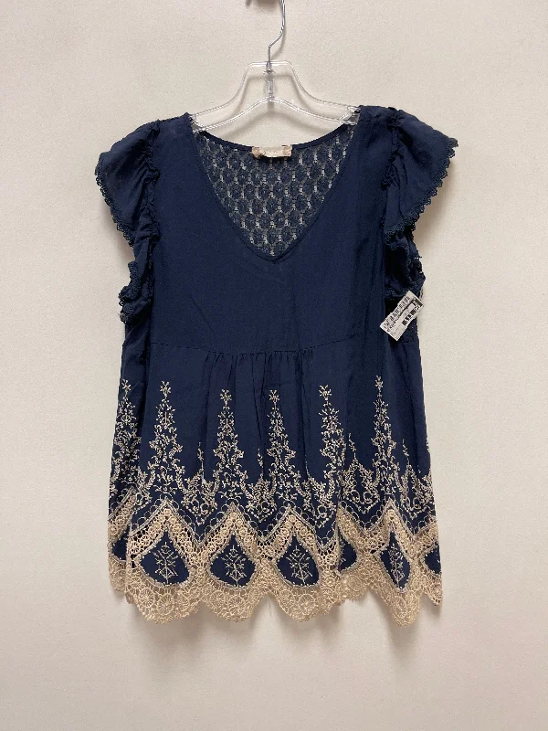 Top Short Sleeve By Altard State In Blue, Size: L