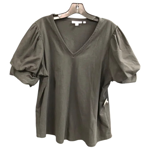 Top Short Sleeve By Chicos In Black, Size: L