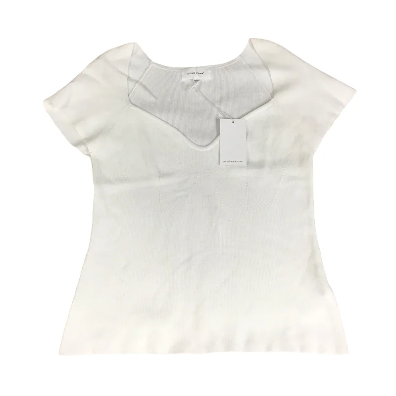 Top Short Sleeve By Dear John In White, Size: L