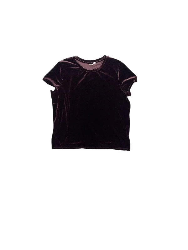 Top Short Sleeve By Gap In Purple, Size: L