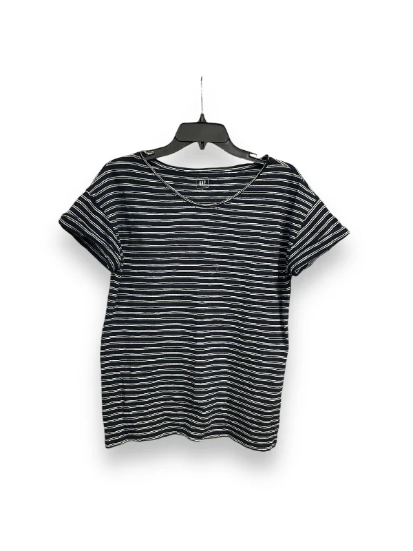 Top Short Sleeve By Gap In Striped Pattern, Size: S