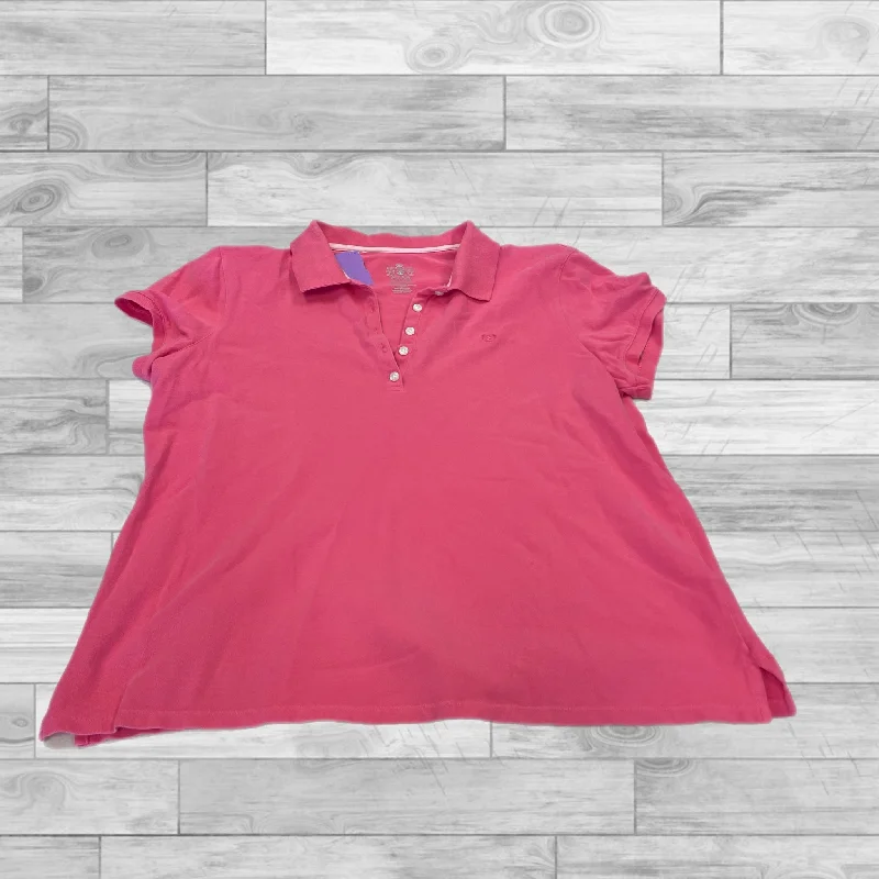 Top Short Sleeve By Izod In Pink, Size: 7