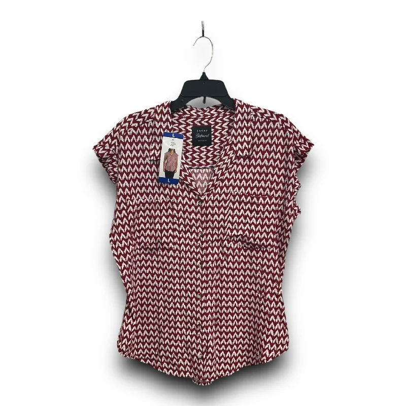 Top Short Sleeve By Jachs Girlfirend In Red, Size: L