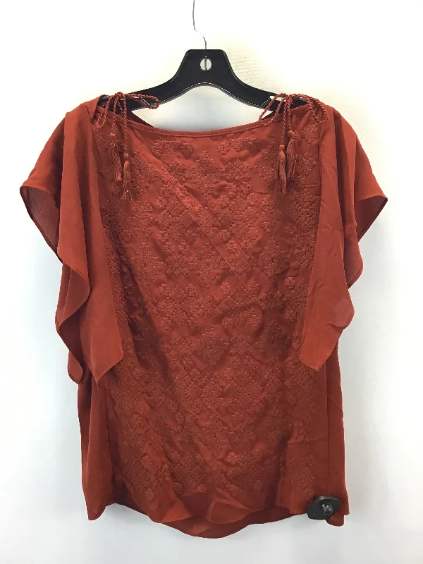 Top Short Sleeve By Mossimo In Red, Size: M