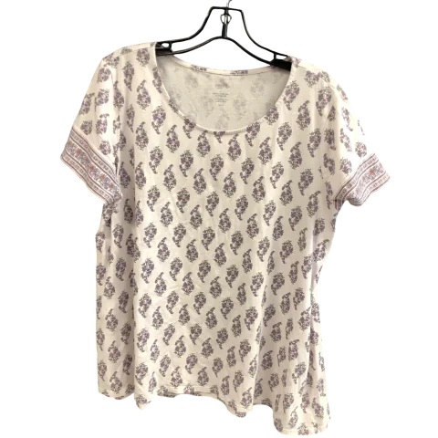 Top Short Sleeve By Pure Jill In Pink, Size: L