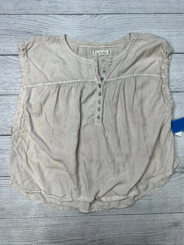 Top Short Sleeve By We The Free In Beige, Size: L