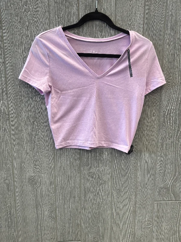 Top Short Sleeve By Wild Fable In Purple, Size: M