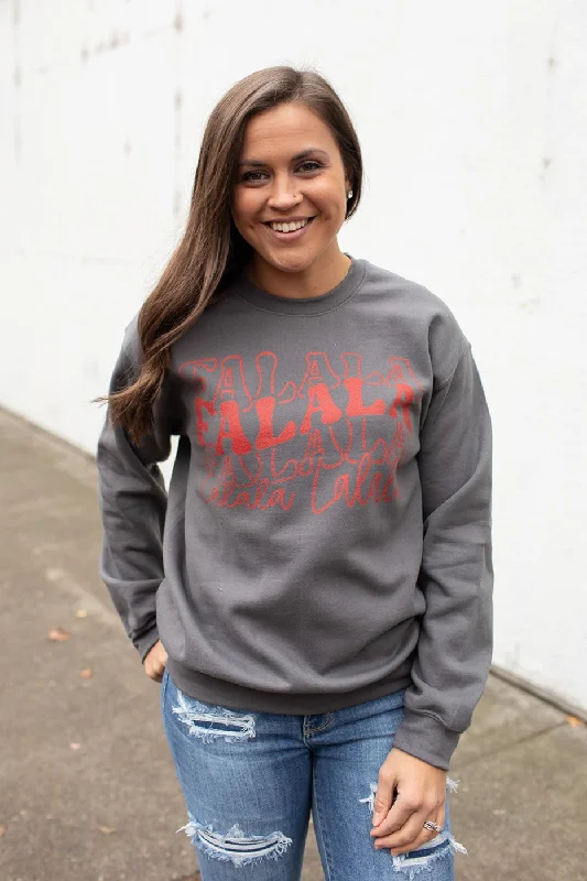 Gray FaLaLa Crewneck Sweatshirt (Unisex SM-2X)