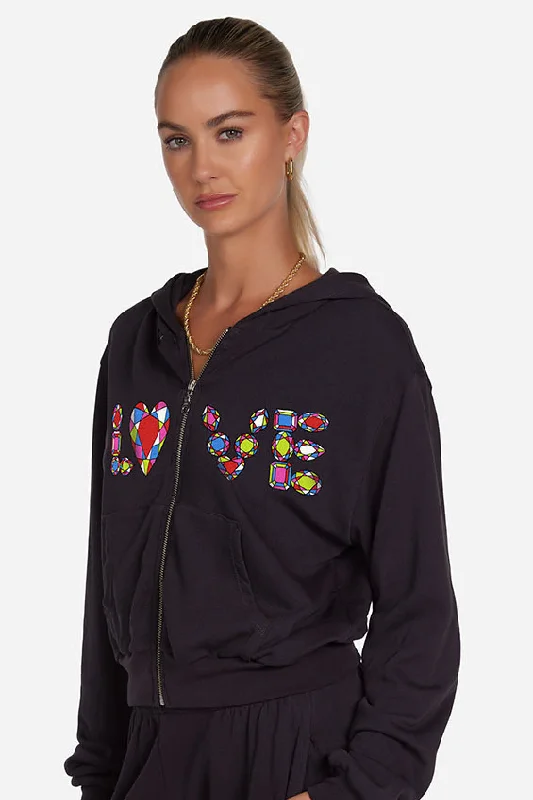 Lauren Moshi Lachelle Diamond Evil Eye Hoodie