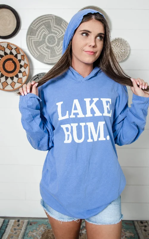 Light Weight Lake Bum Hoodie - Blue*