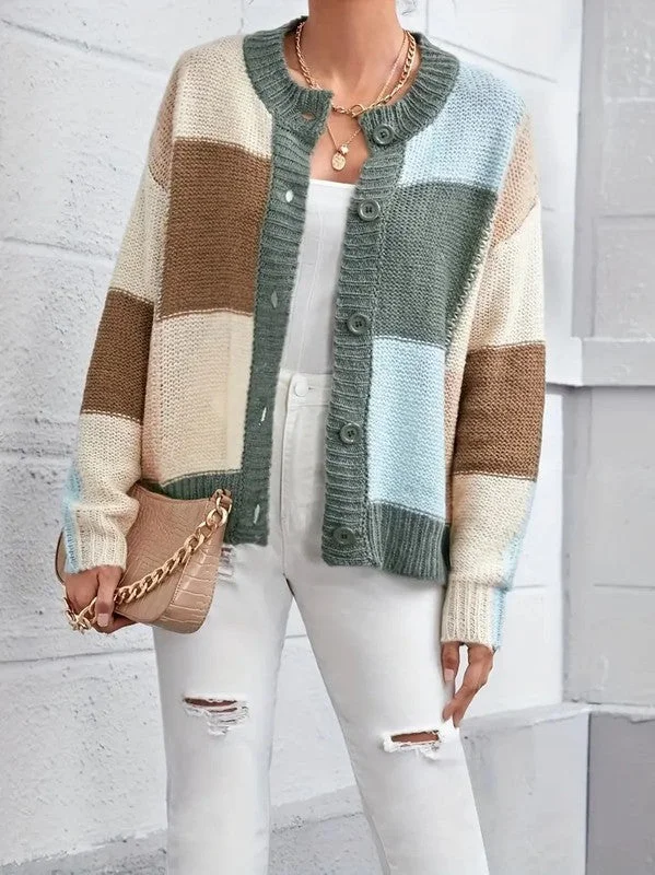 Patchwork Sweater Cardigan *Online Only*