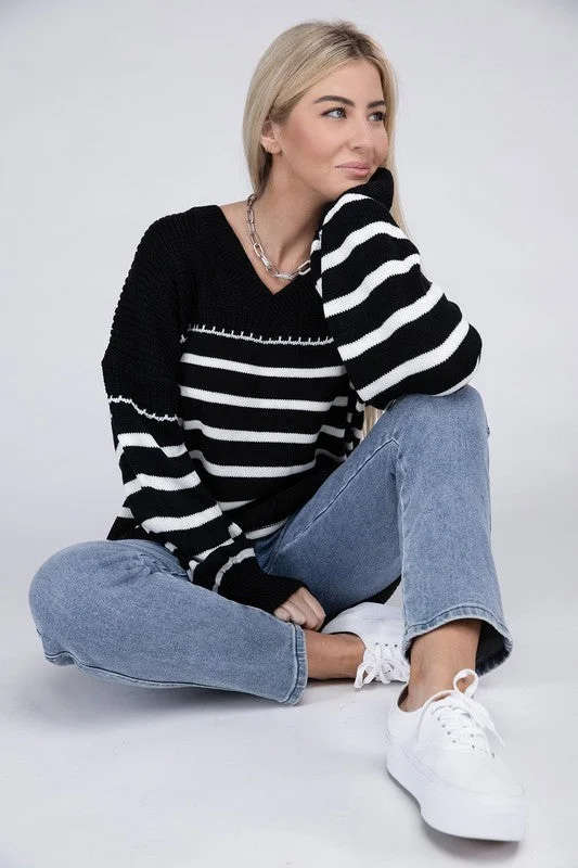 Striped Knit Sweater *Online Only*