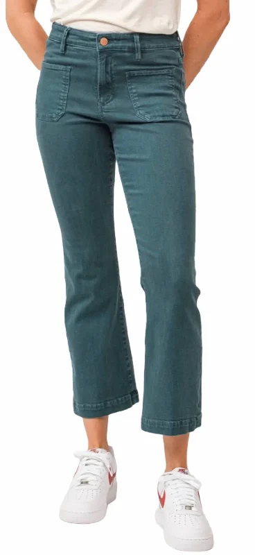 Jeanne Jeans In Deep Teal