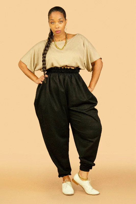 Paper Bag Slouch Pants- Jibri